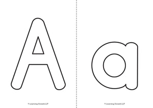DIY Big Bubble Letters - Capital & Small Letters (PDF)