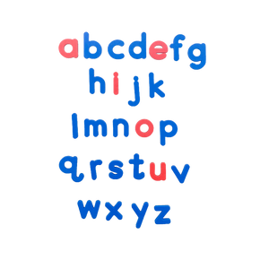 Magnetic foam letters (lowercase)
