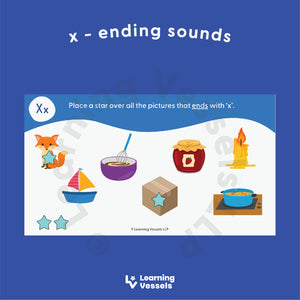 Sound Sorting 1 - Starting Sound and Ending 'x' Phonemic Awareness Bundle