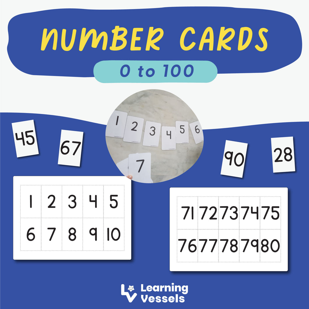 DIY Number Cards (PDF)